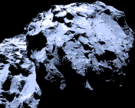 An organohalogen was detected around a star and the above comet. 